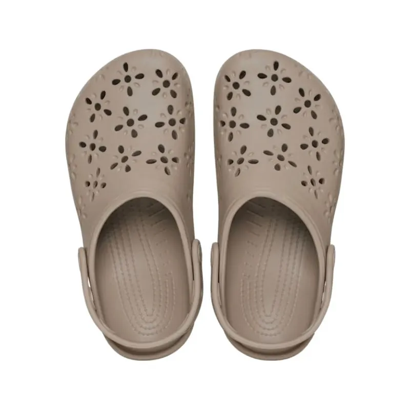 Womens Classic Floral Cut Out Clog