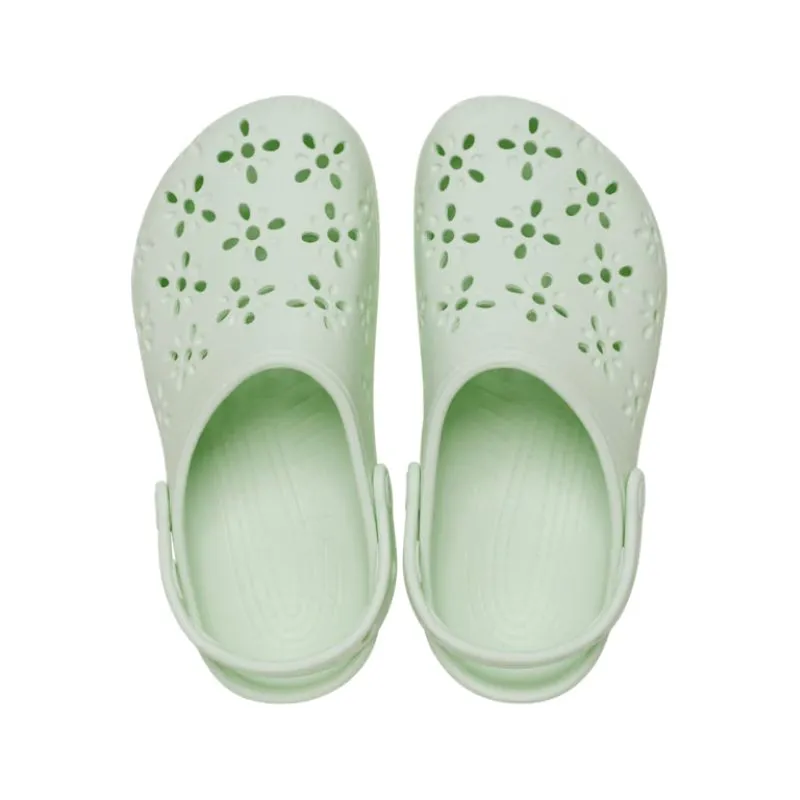 Womens Classic Floral Cut Out Clog