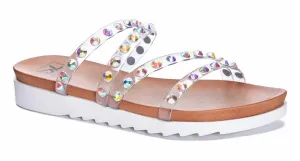 Women's Coral Flat Sandal In Iridescent