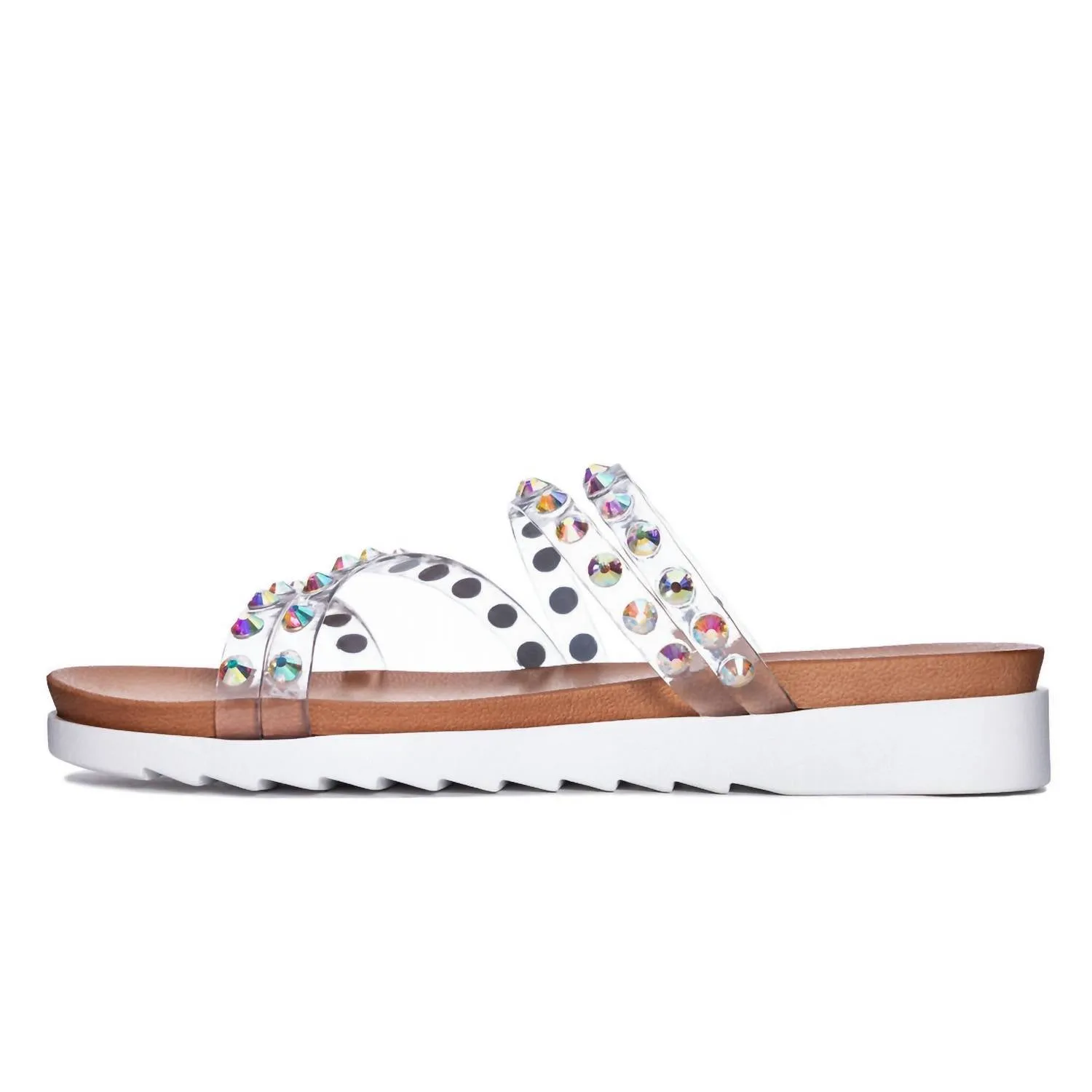 Women's Coral Flat Sandal In Iridescent