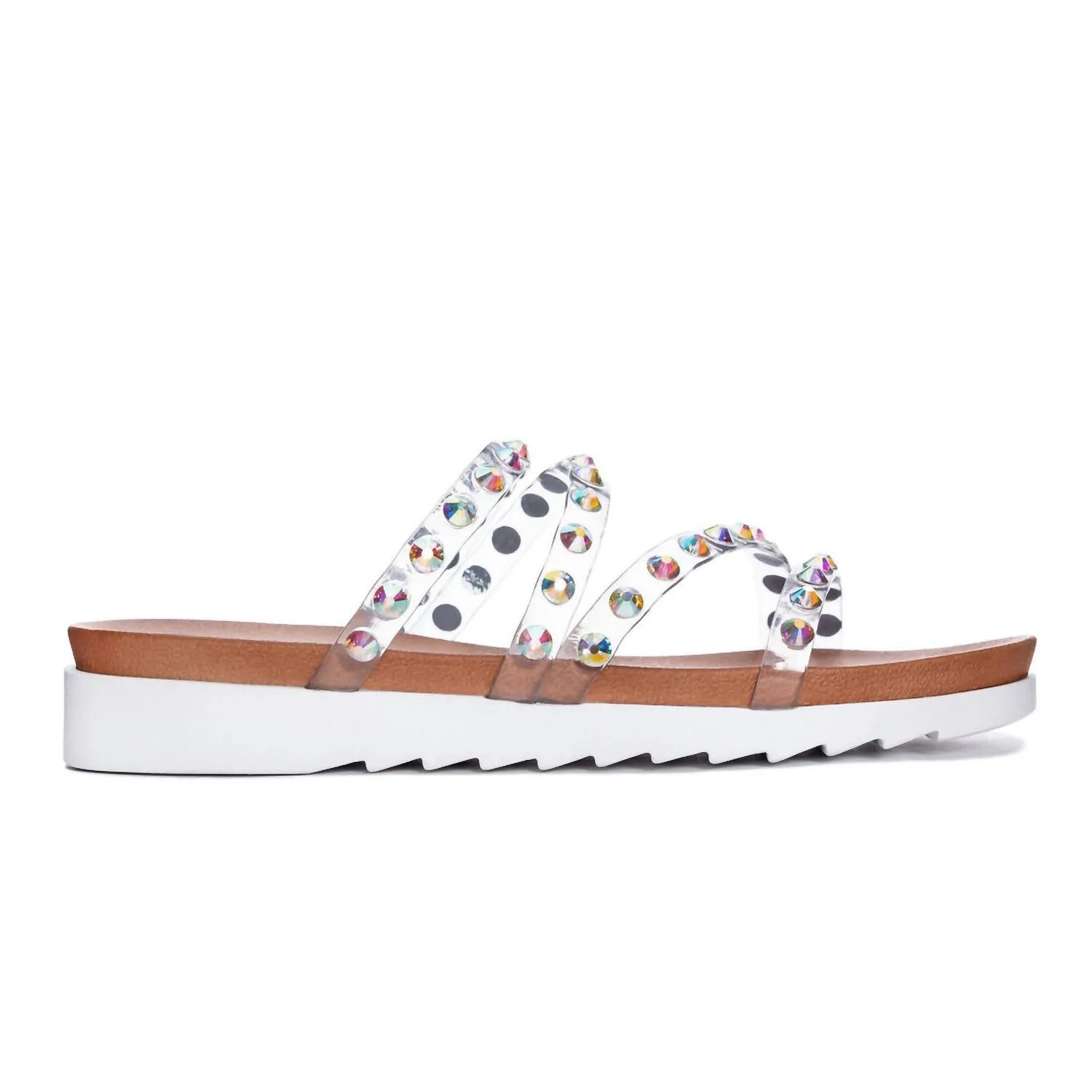 Women's Coral Flat Sandal In Iridescent