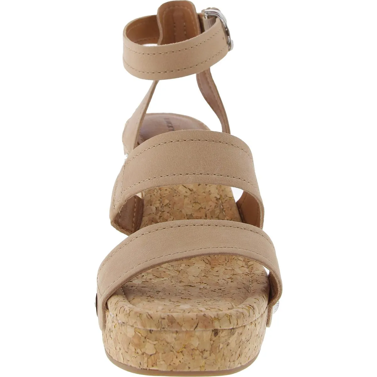 Womens Cork Leather Strappy Sandals