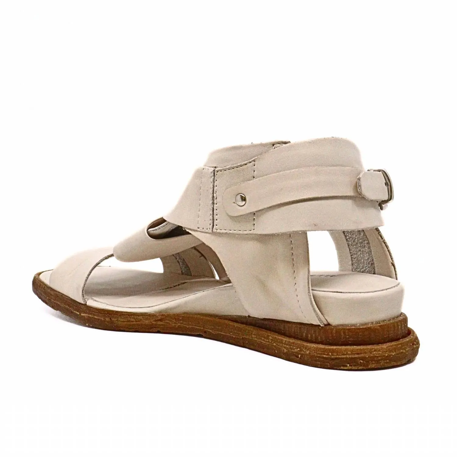 Women's Cross & Band Softy Sandal In Ivory