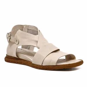 Women's Cross & Band Softy Sandal In Ivory
