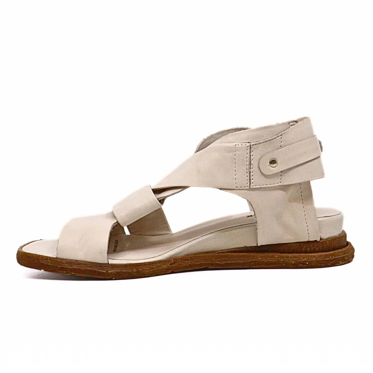 Women's Cross & Band Softy Sandal In Ivory