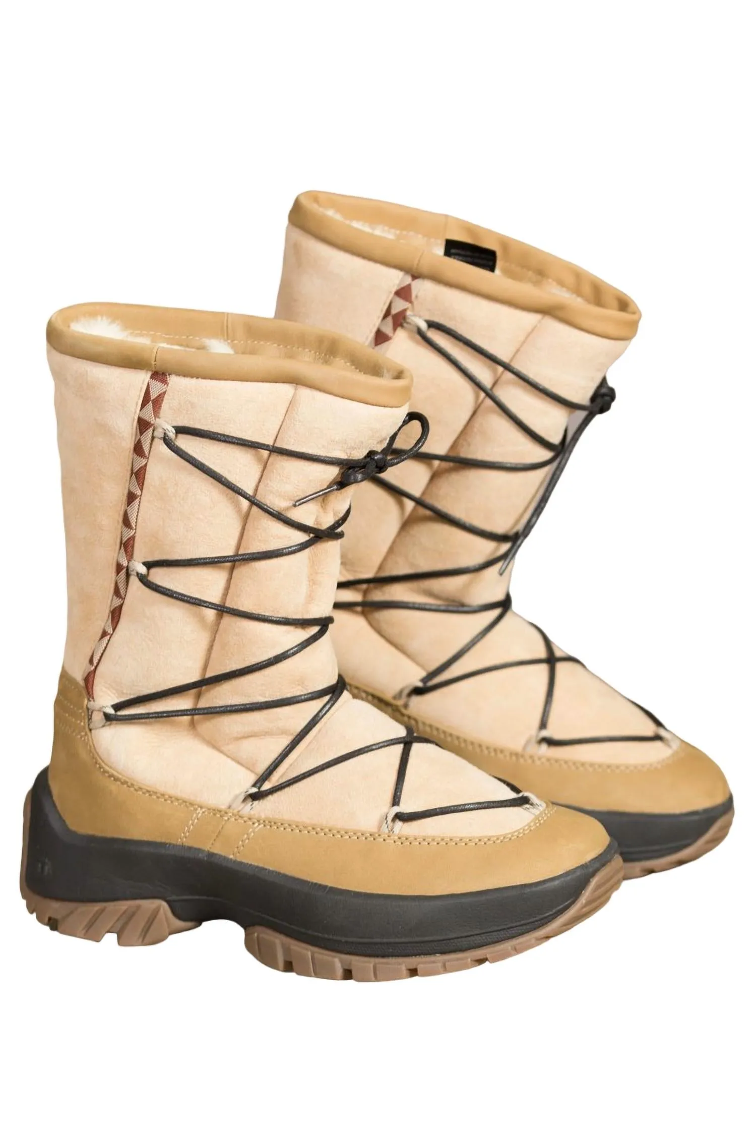 Women's Crow Shearling Boots In Cane