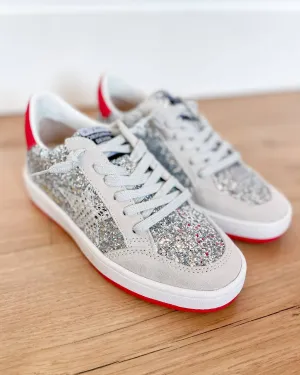 Women's Denisse 18 Sneakers In Silver/red