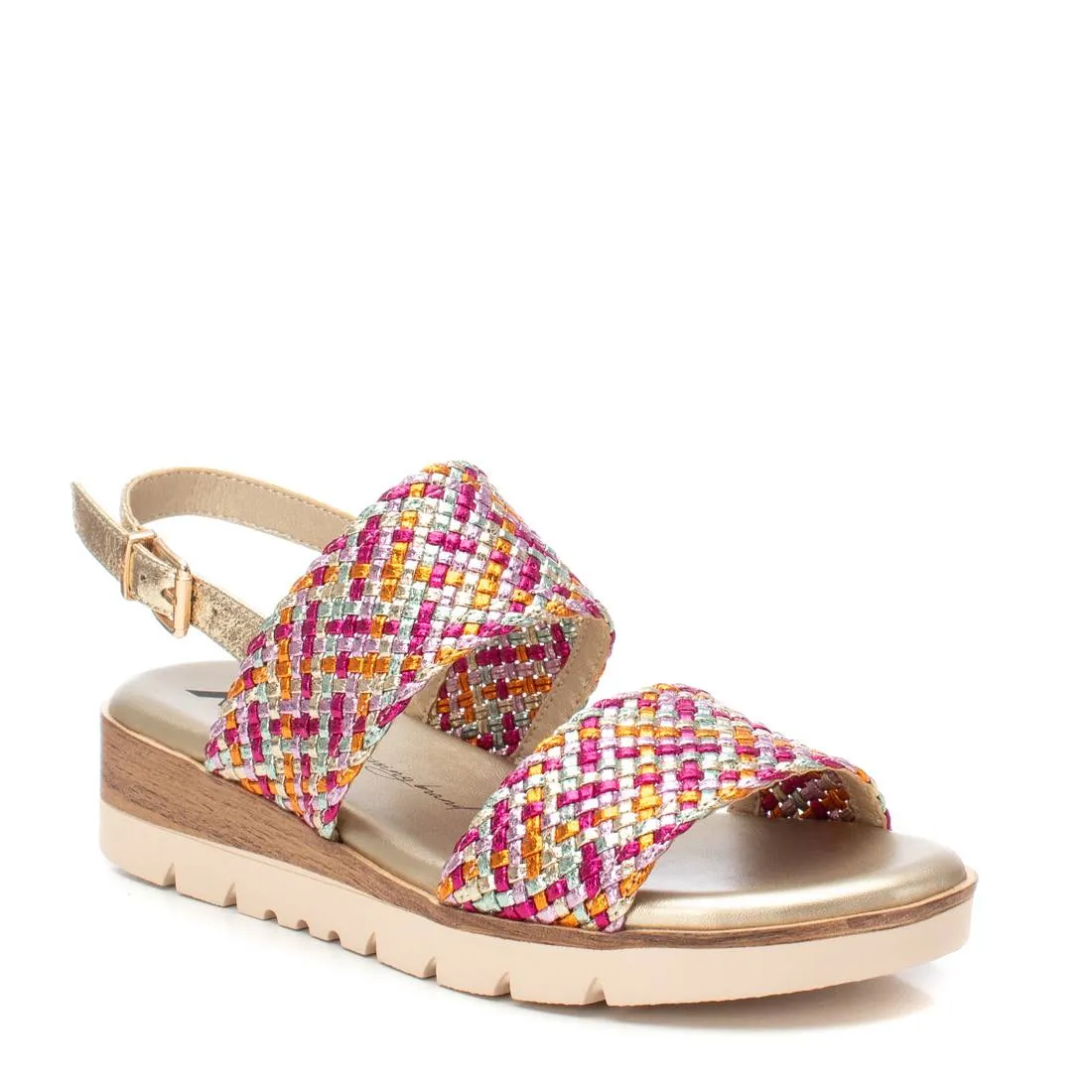 Women's Double Strap Flat Sandals By XTI