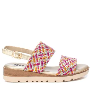 Women's Double Strap Flat Sandals By XTI