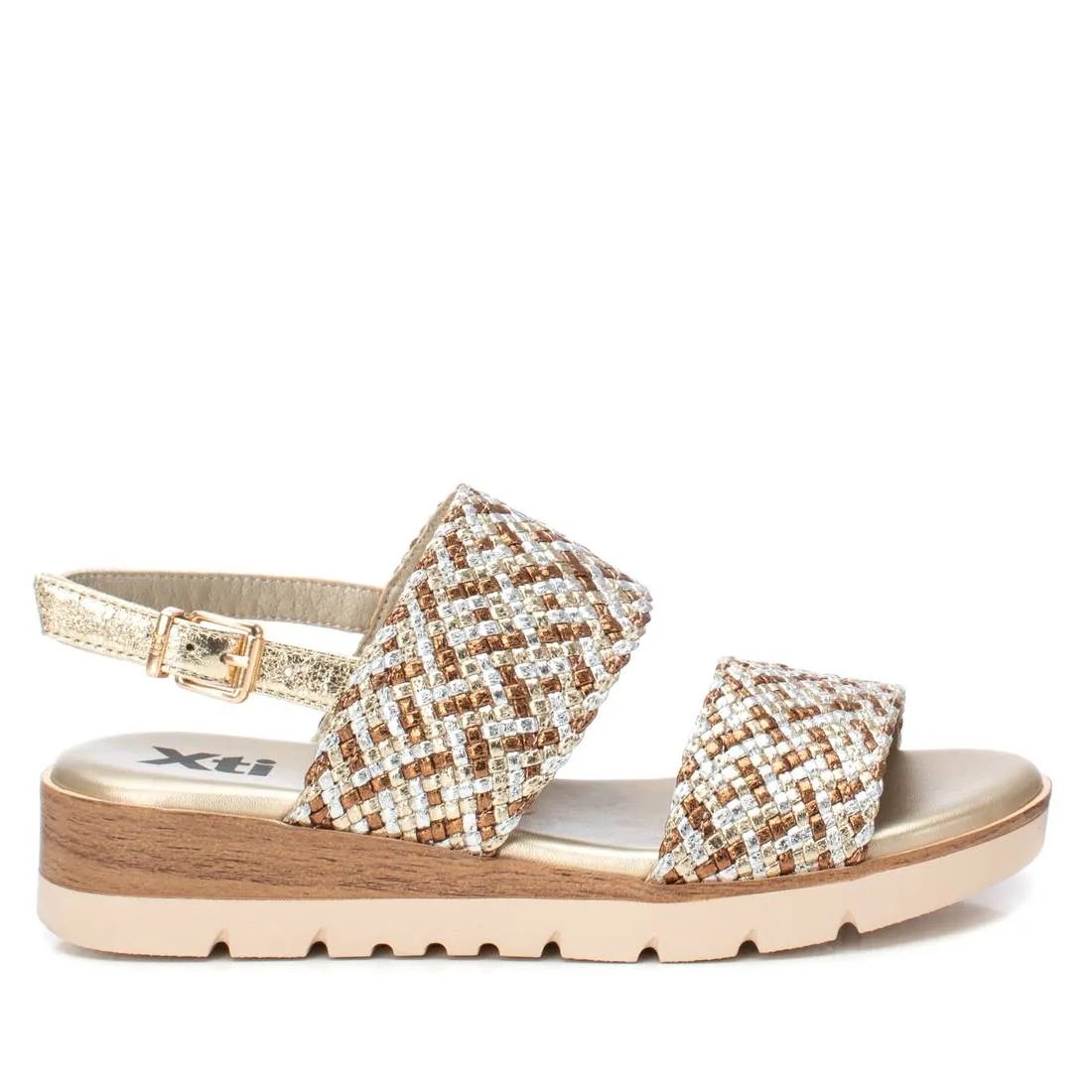 Women's Double Strap Flat Sandals By XTI