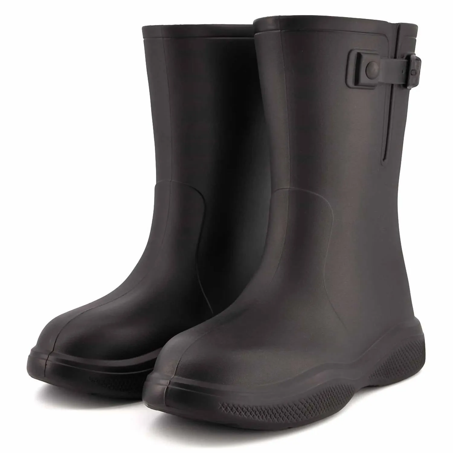 Women's Fashion Rain Boots In Black
