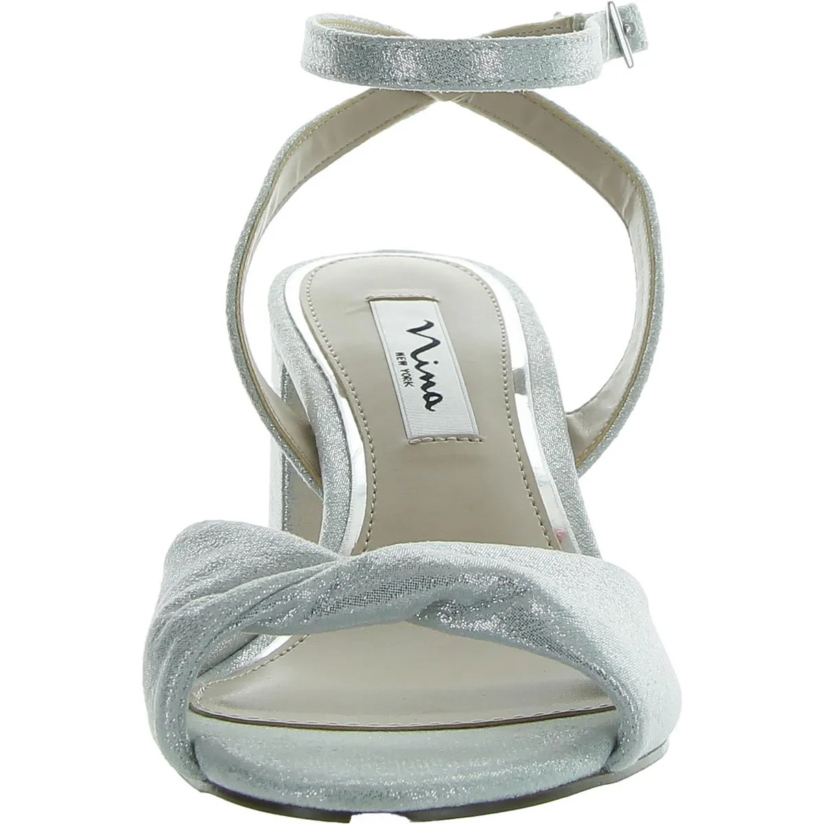 Womens Faux Suede Block Heel Slingback Sandals