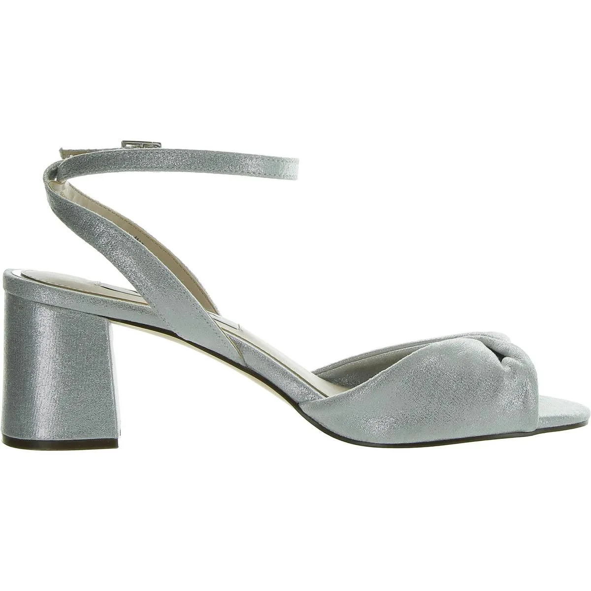 Womens Faux Suede Block Heel Slingback Sandals