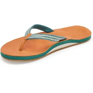 Women's Fields Puebla Flip Flop Sandals In Jade