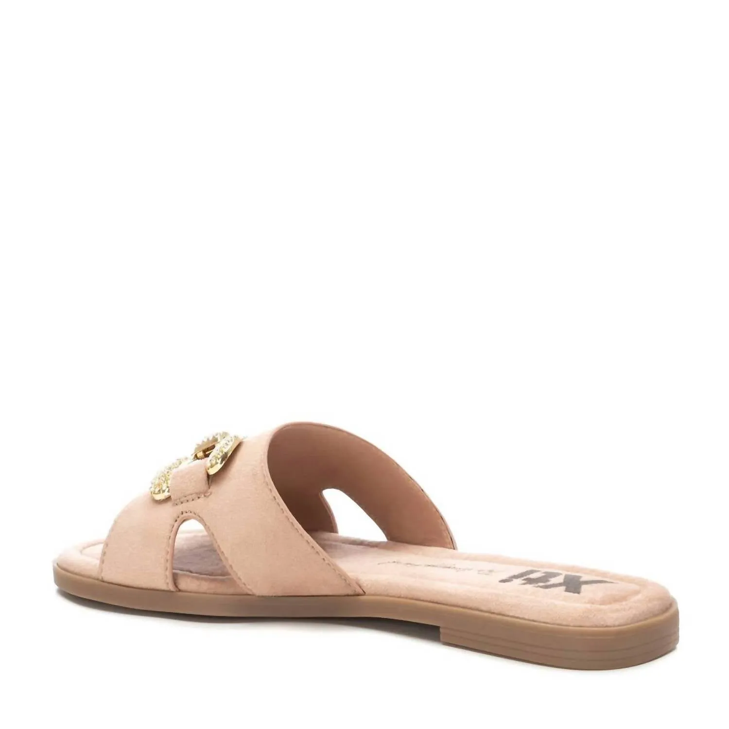 Women's Flat Sandals In Beige