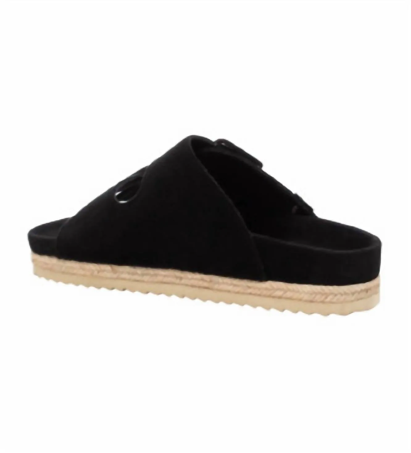 Women's Flat Sandals In Black