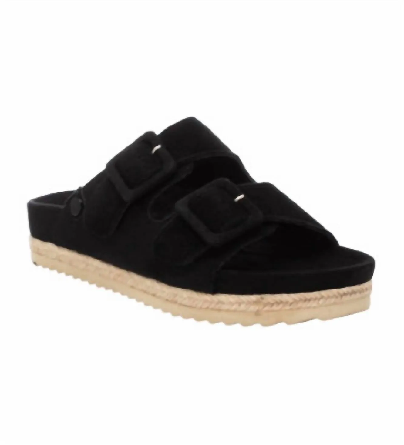 Women's Flat Sandals In Black
