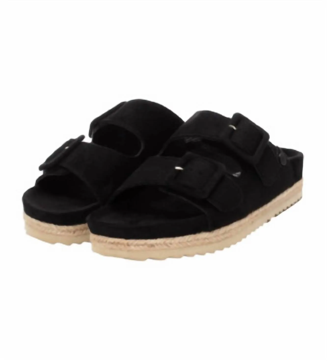 Women's Flat Sandals In Black
