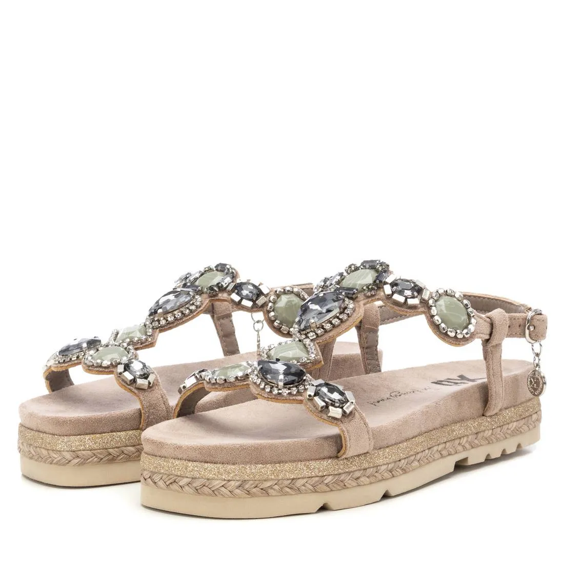 Women's Flat Suede Sandals By XTI