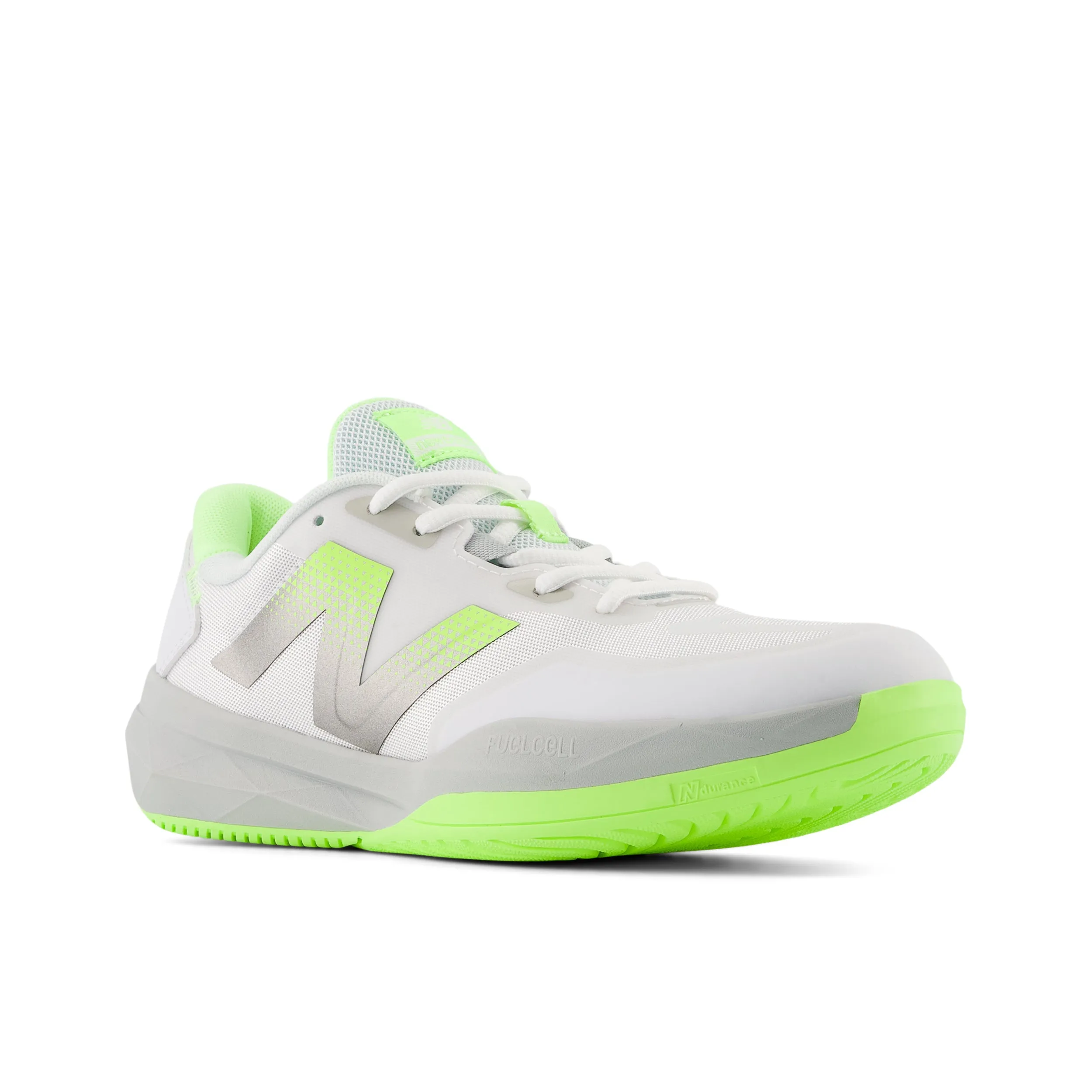 Womens FuelCell 796 v4 Pickleball (W - White/Bleached Lime Glo/Brighton Grey)