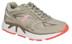 Women's Genesis Sneaker - Wide In Grey/salmon