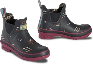 WomenS Heritage Geo Toss Chelsea Rain Boots In Black