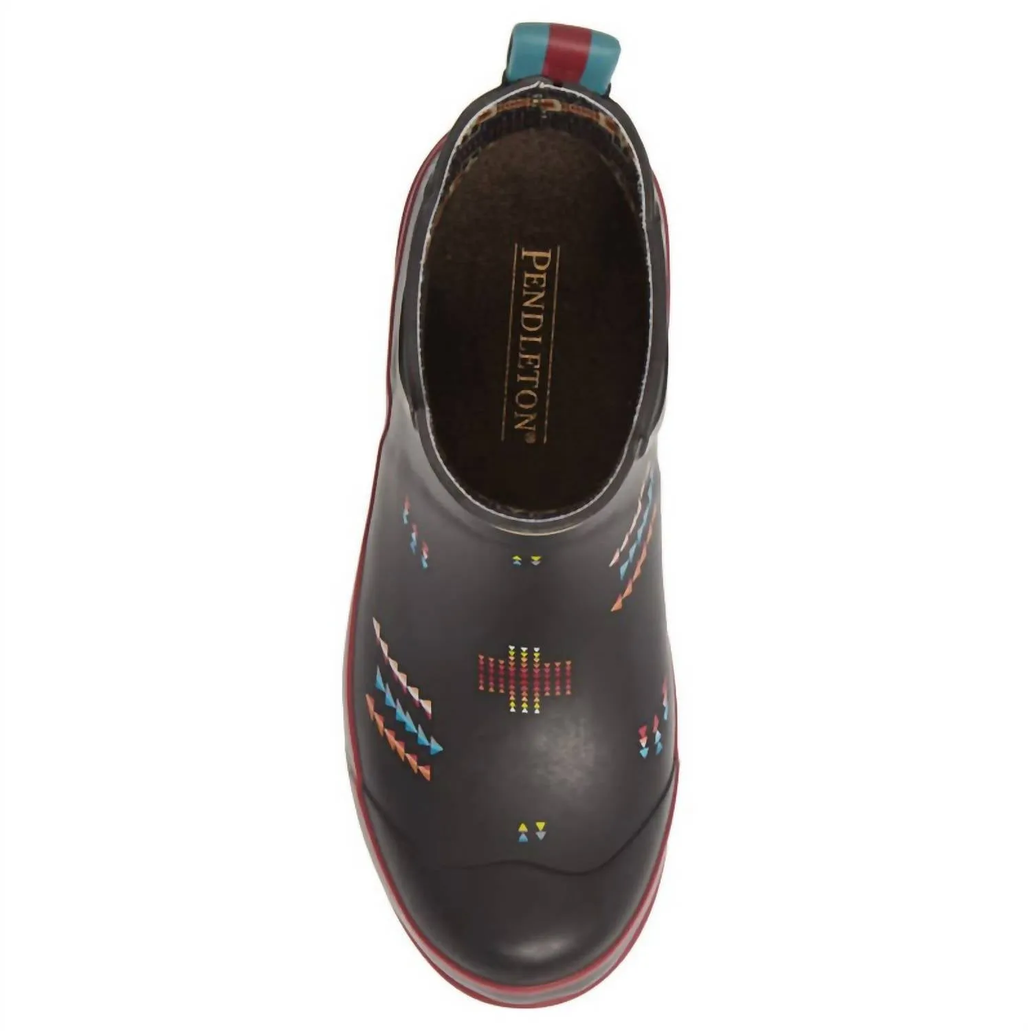 WomenS Heritage Geo Toss Chelsea Rain Boots In Black