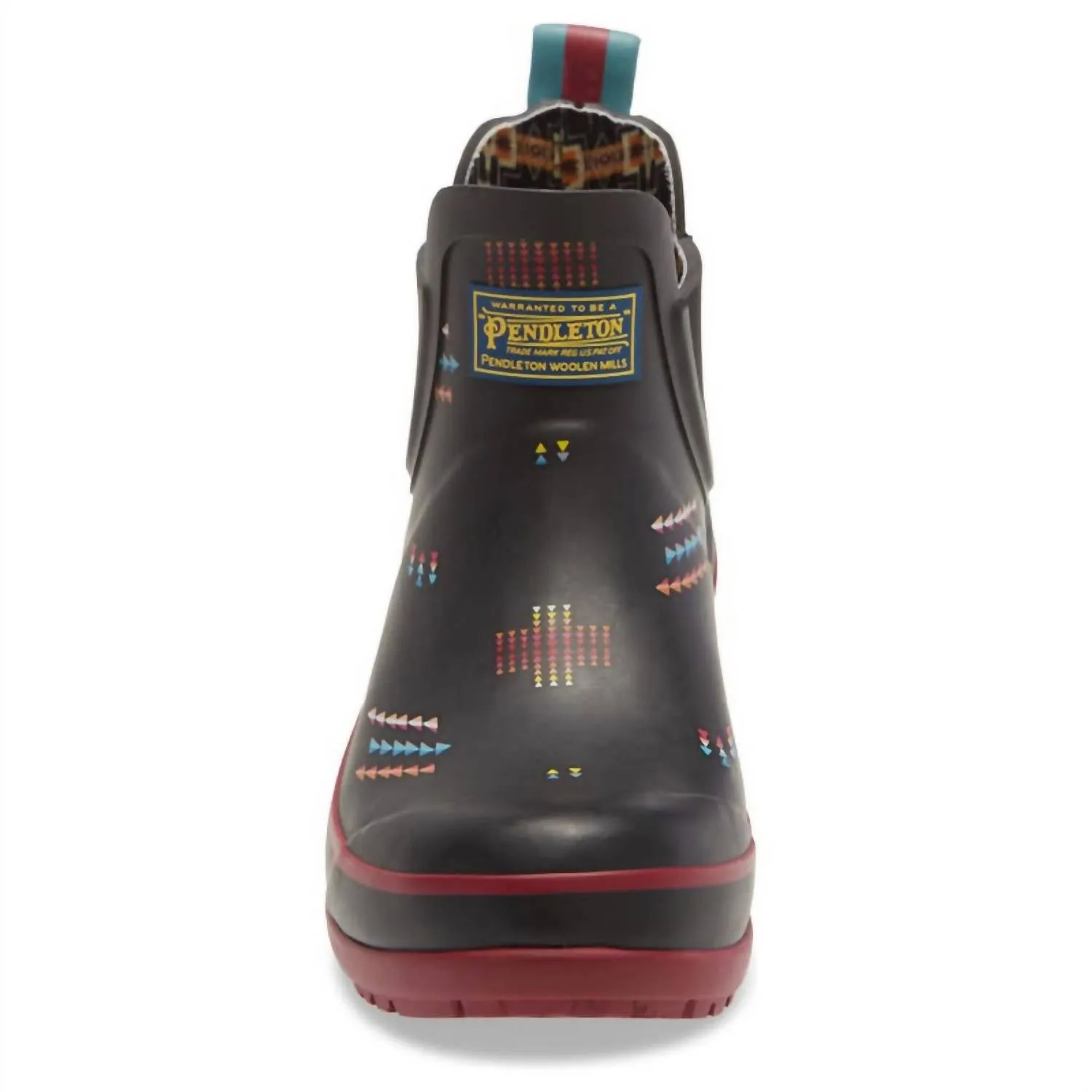 WomenS Heritage Geo Toss Chelsea Rain Boots In Black