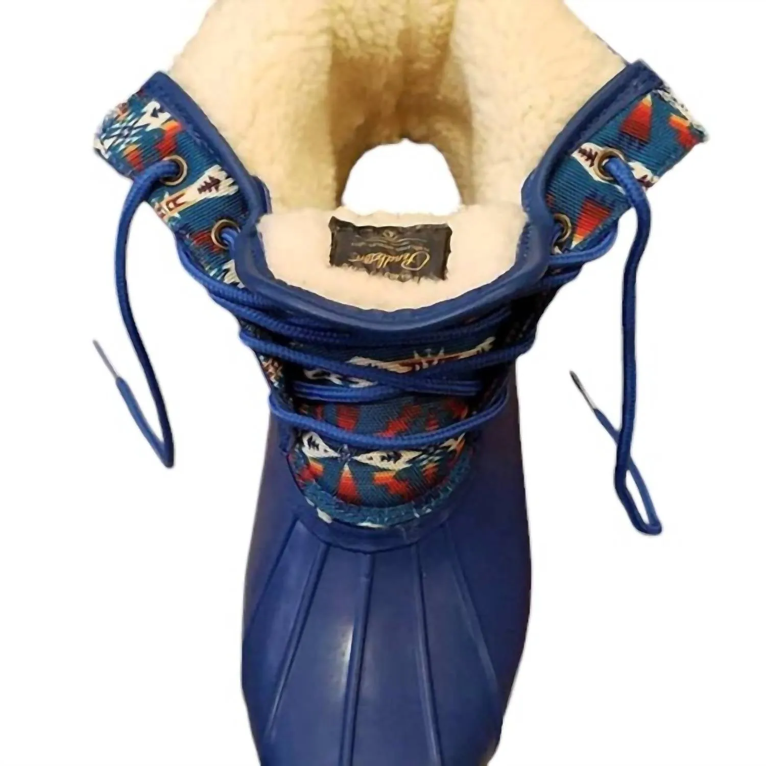 WomenS Heritage Tucson Print Duck Short Fashion Boots In Navy