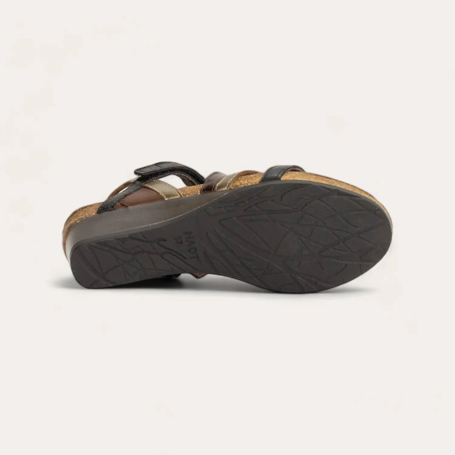Women's Hero Sandal In Black-Brown Pewter Combo