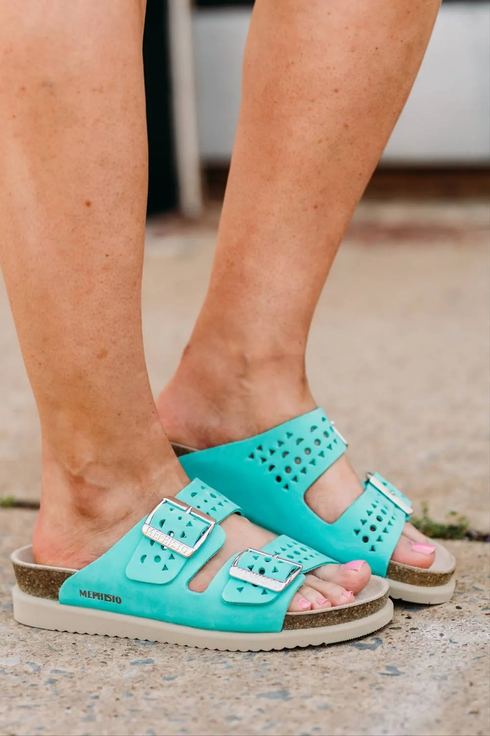 Women's Hester Perf Sandals In Turquoise