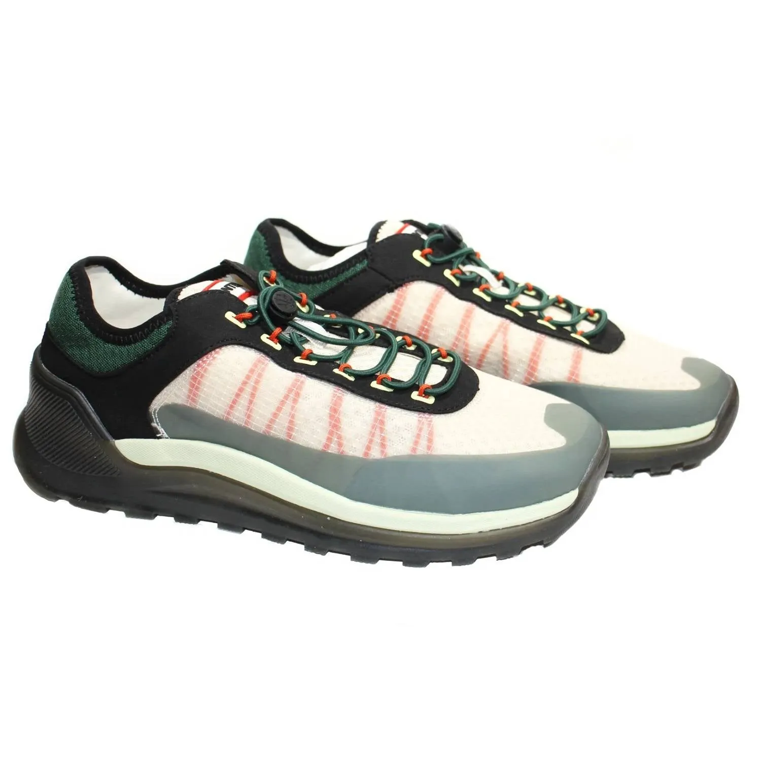 Women's Hunter Travel Trainer Sneakers In Shaded White/thicket Green/black
