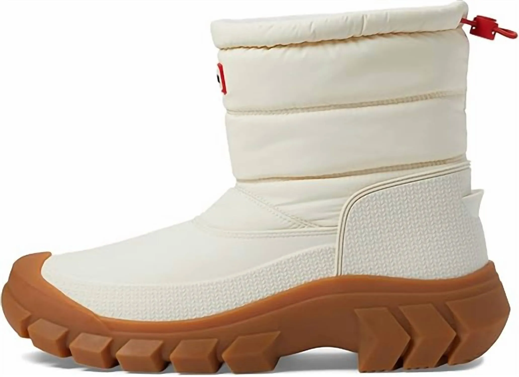 Women's Intrepid Short Snow Boots In White Willow/gum