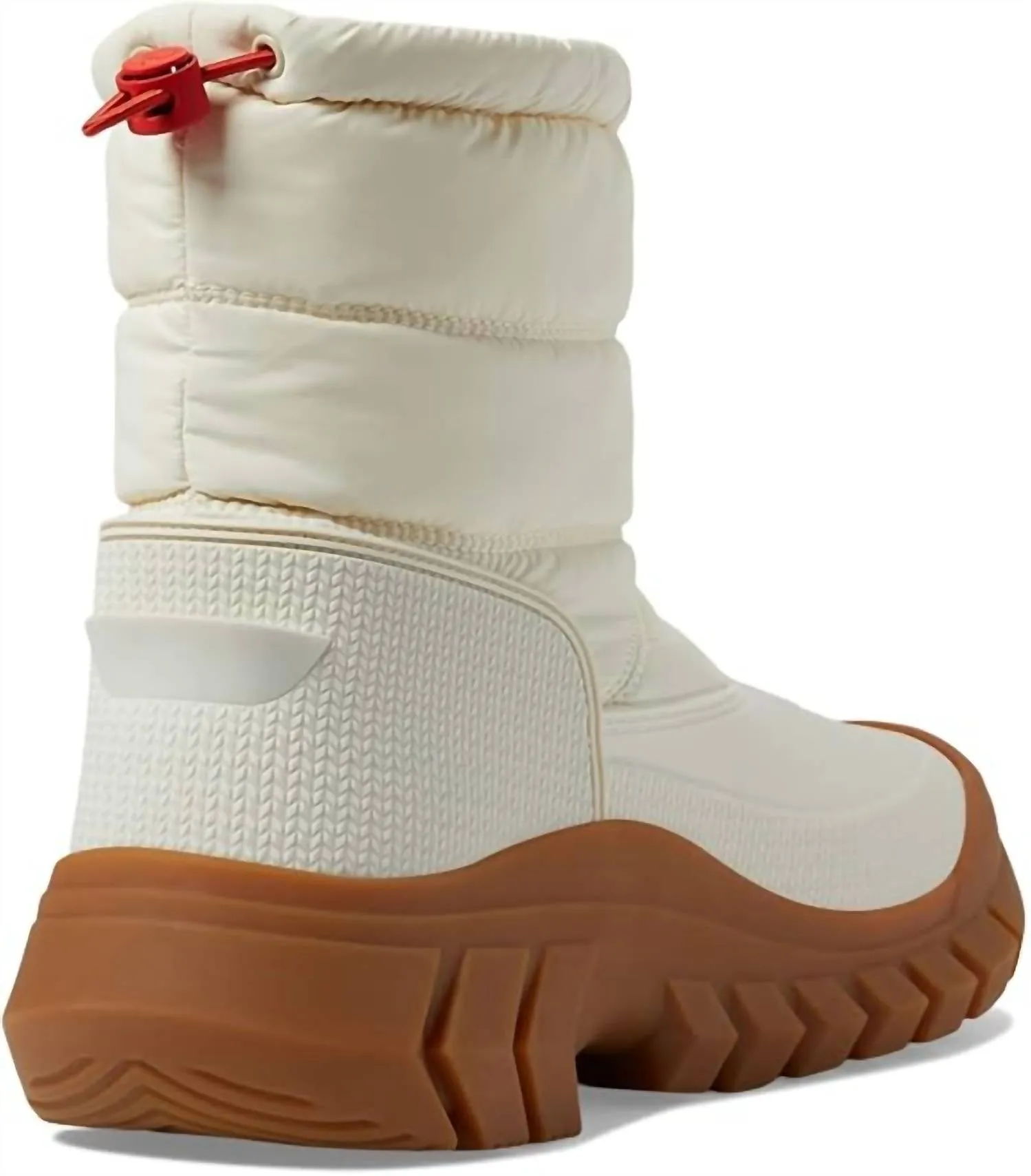 Women's Intrepid Short Snow Boots In White Willow/gum