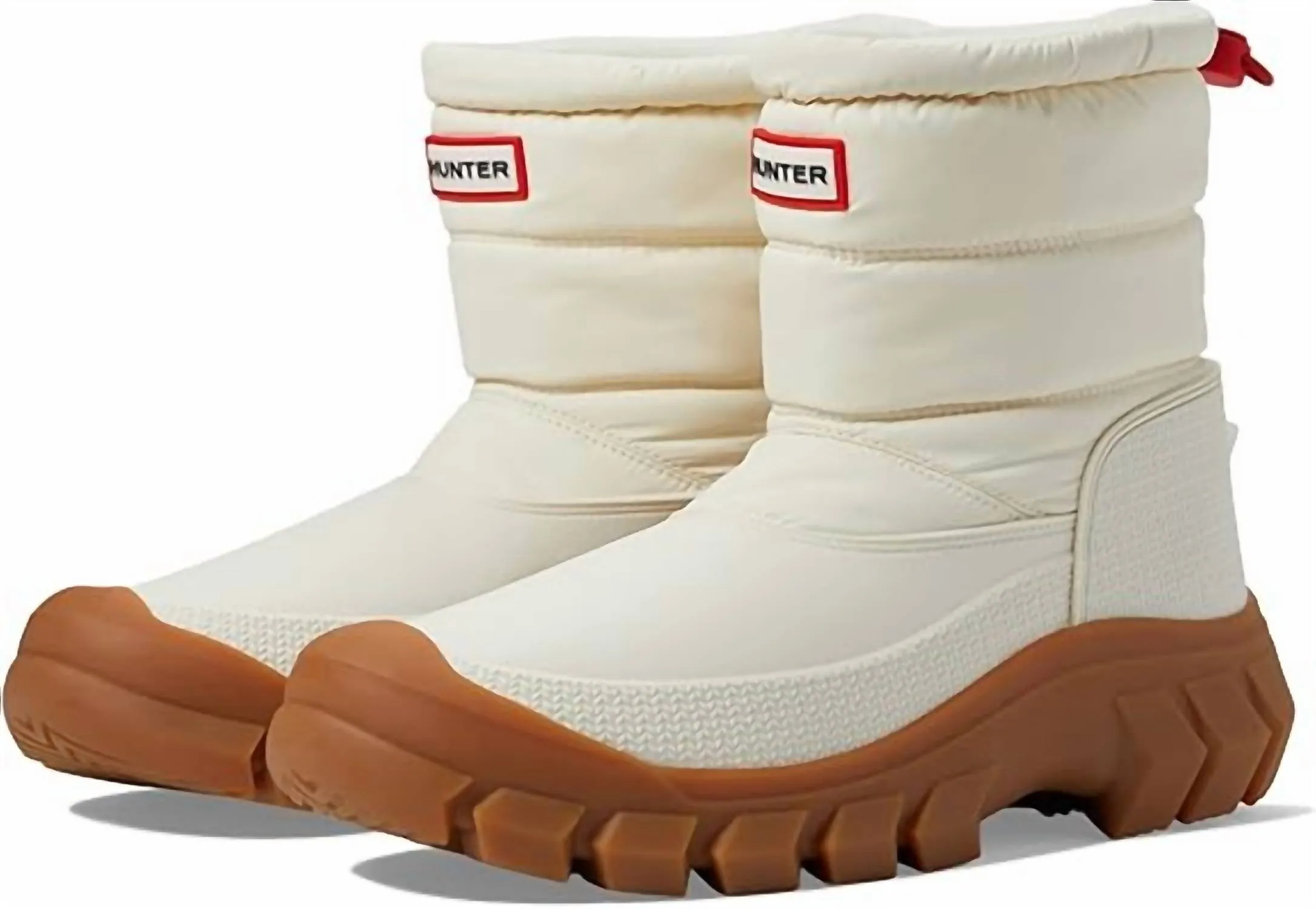 Women's Intrepid Short Snow Boots In White Willow/gum