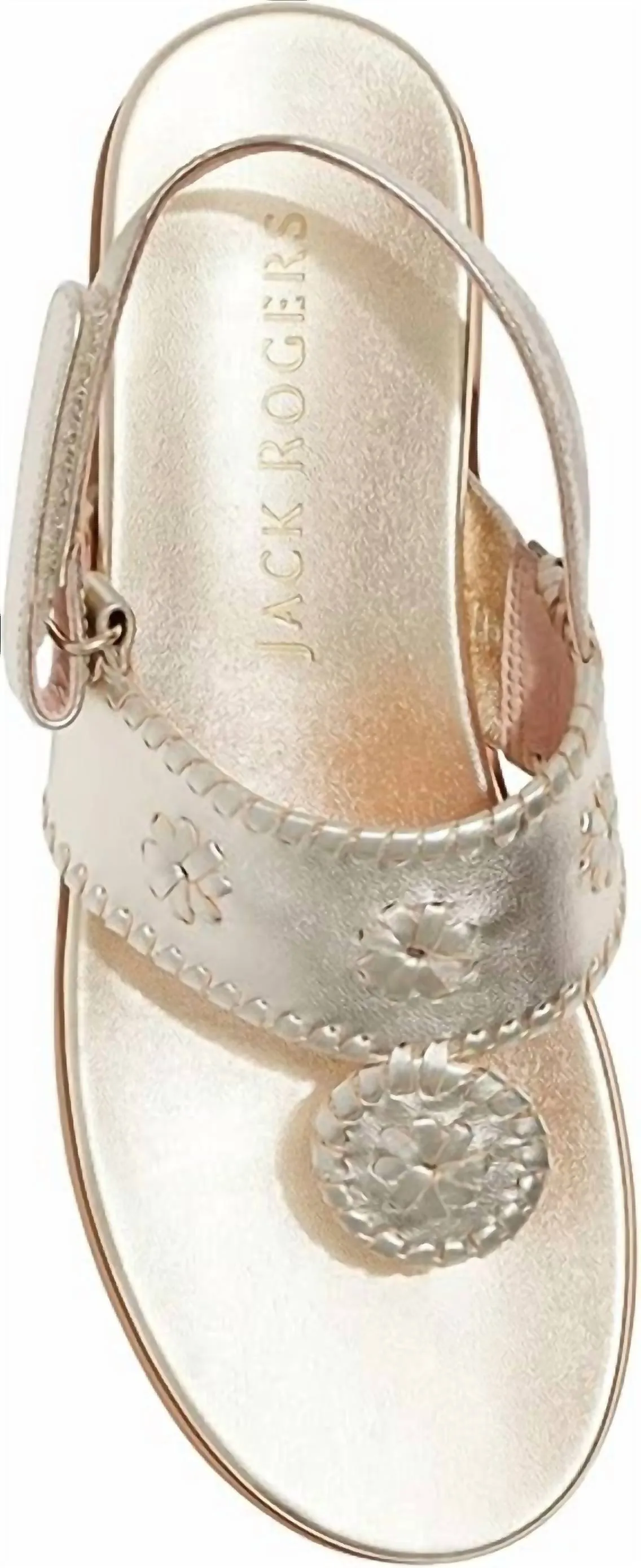 Women's Jacks Weekend Leather Sandal In Platinum