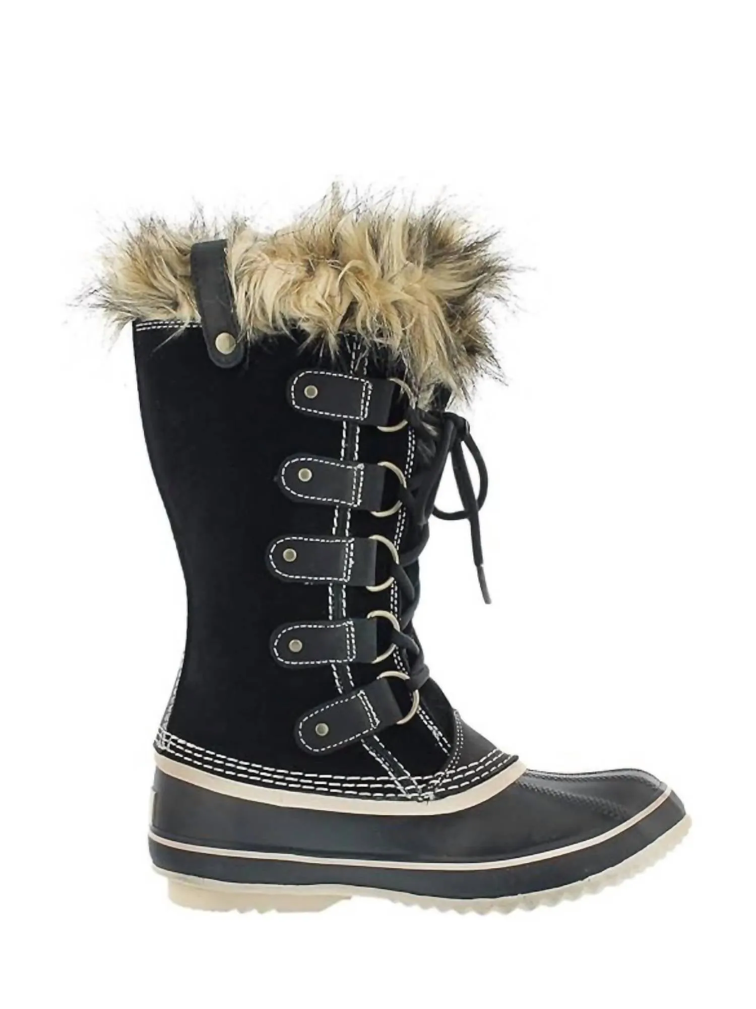 Women's Joan Of Arctic Winter Boot In Black/stone