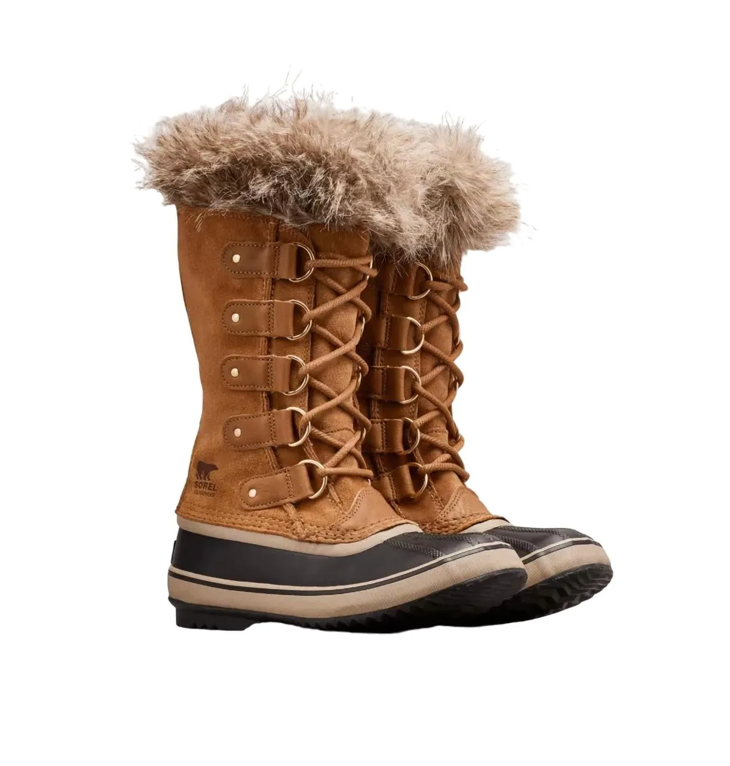 Women's Joan Of Arctic Winter Boot In Camel Brown,black