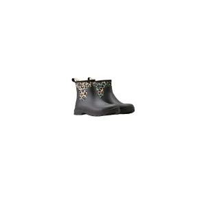 Women's Kelmarsh Shortie Rubber Boot In Black/leopard Camo
