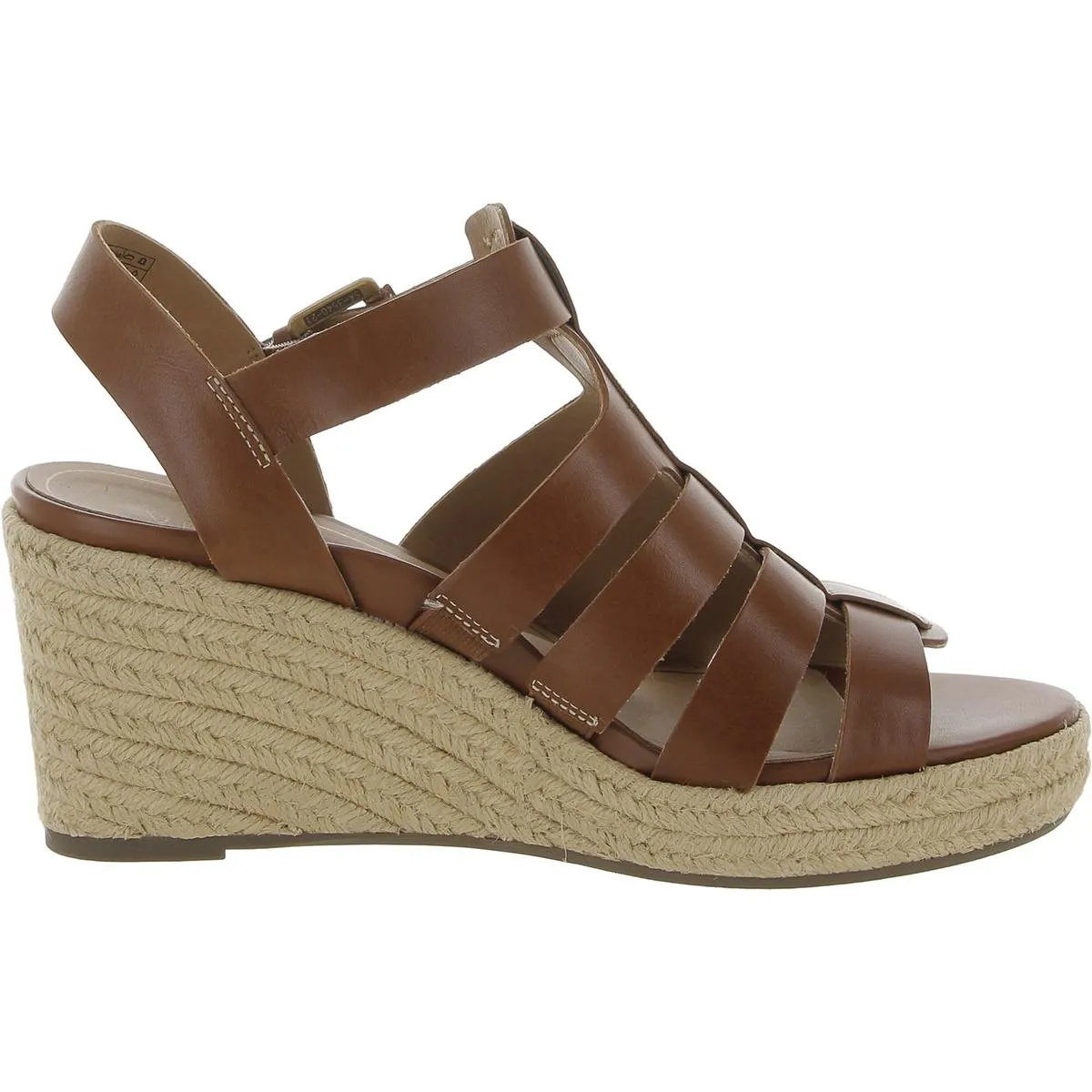 Womens Leather Gladiator Espadrilles