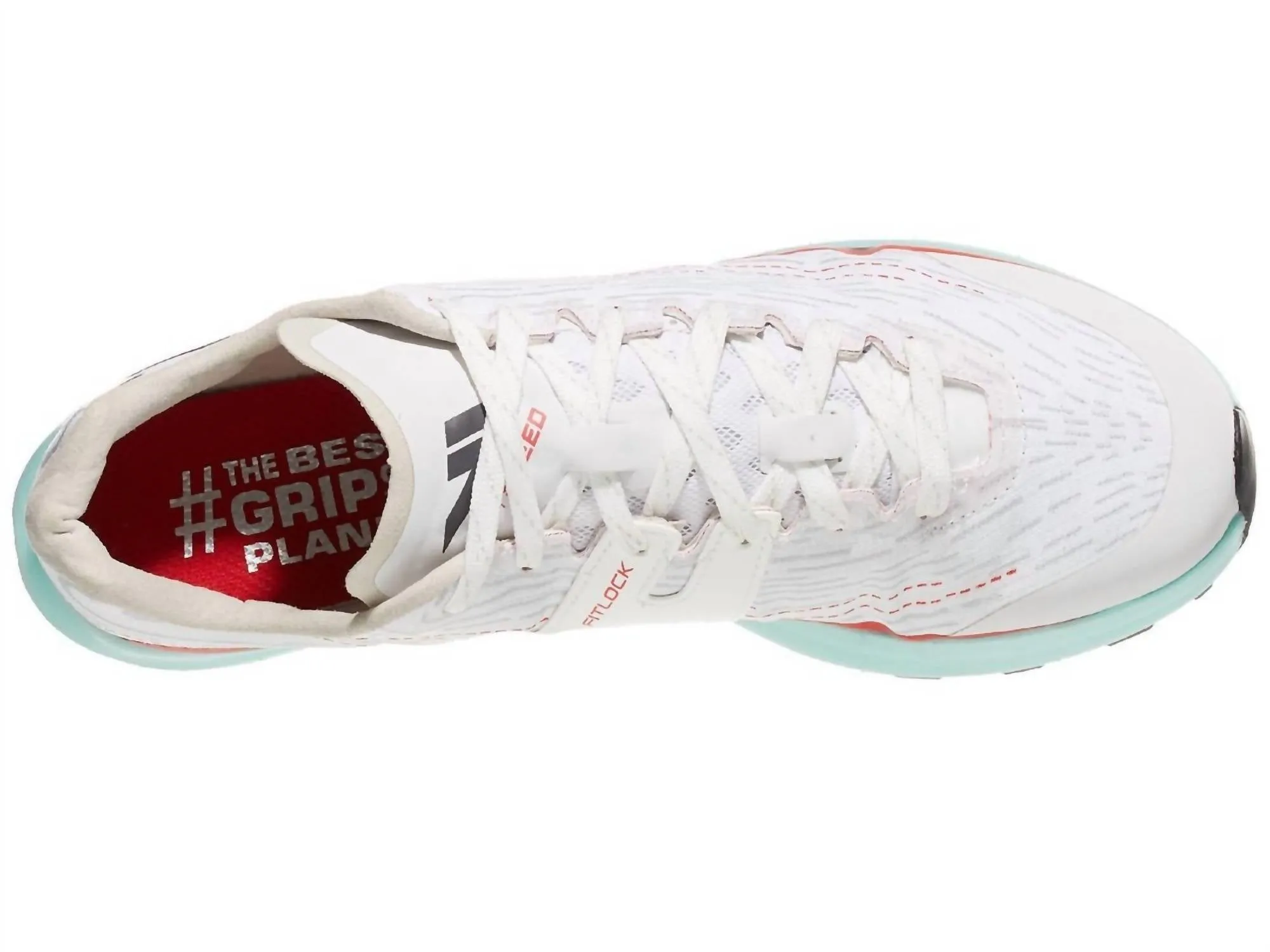 Women's Lightspeed Running Sneakers In White/aqua/red