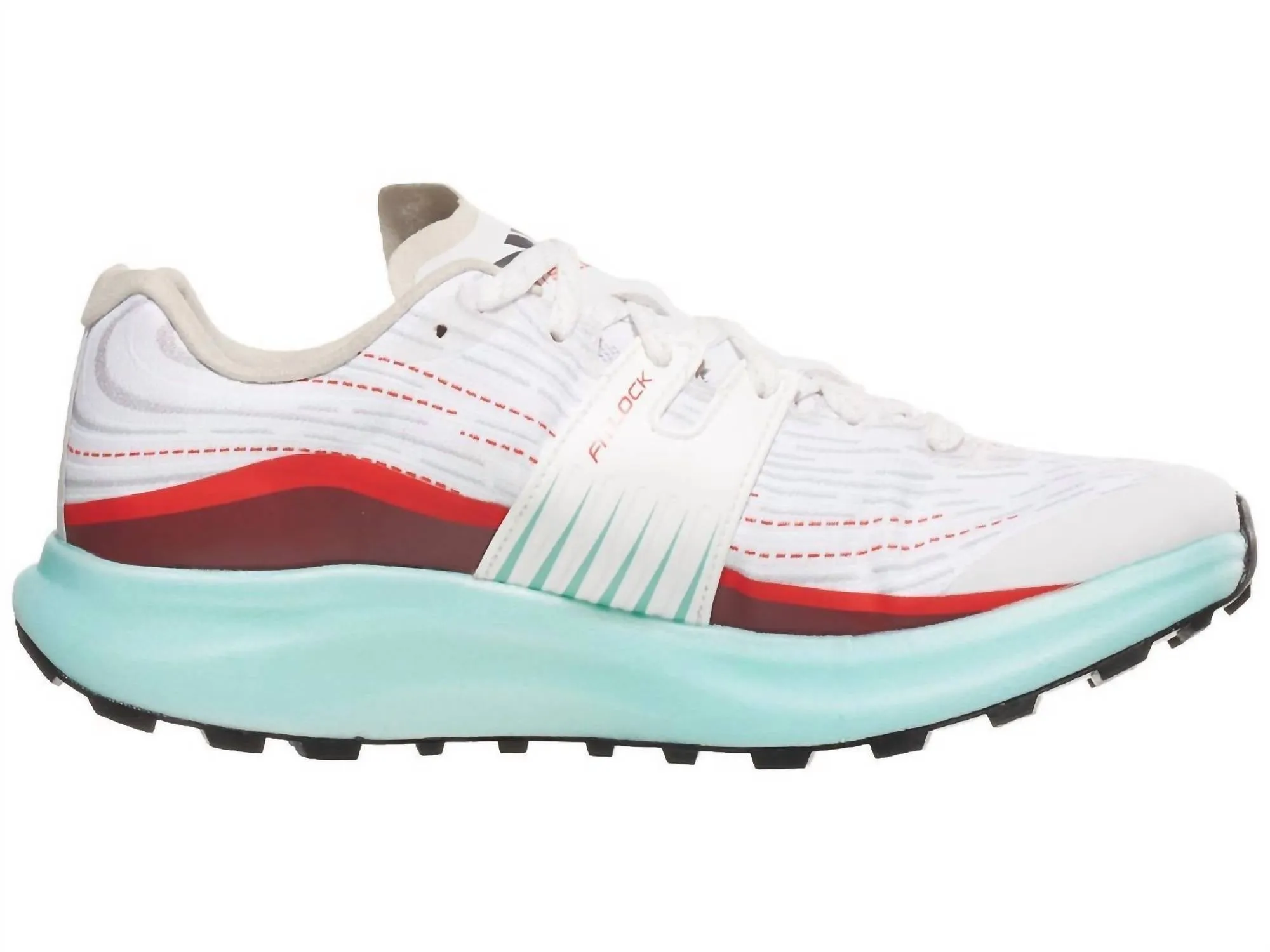 Women's Lightspeed Running Sneakers In White/aqua/red