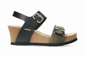 Women's Lissandra Lightweight Walking Wedge Sandal In Black