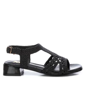 Women's Low Heel Sandals In Black