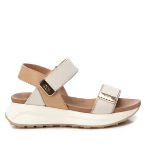 Women's Low Wedge Sandals In Beige
