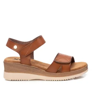 Women's Low Wedge Sandals In Camel
