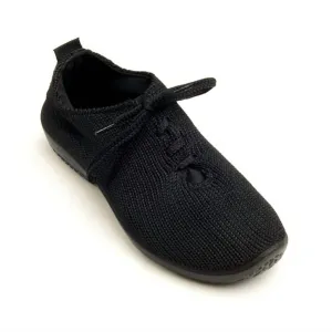 Women's Ls Knit Sneaker Shoe In Black