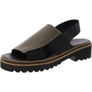 Womens Lugged Sole Slingback Sandals
