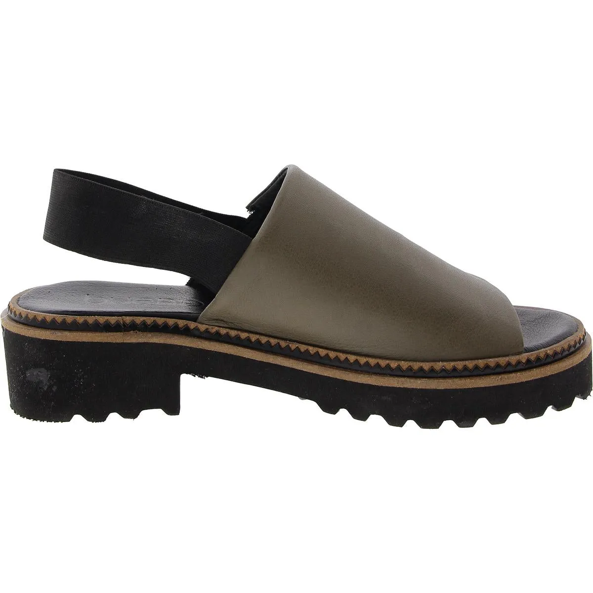 Womens Lugged Sole Slingback Sandals