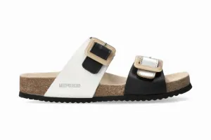 Women's Madison Lucite Buckle Slide Sandal In Black Closeouts